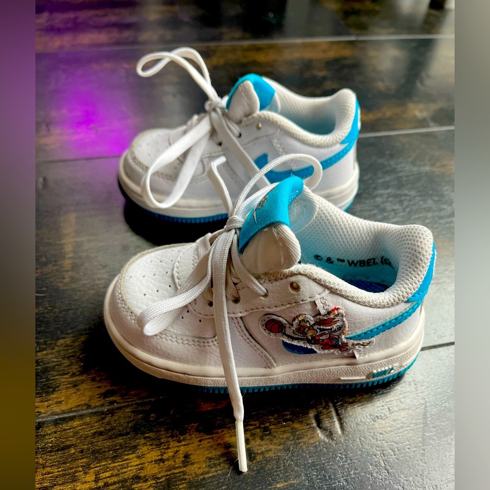 Toddler Nike Force 1 with Space Jam Design